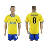 Juventus #8 Marchisio Away Soccer Club Jersey 1