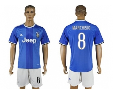 Juventus #8 Marchisio Away Soccer Club Jersey 3