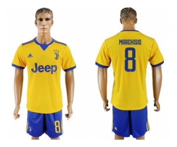 Juventus #8 Marchisio Away Soccer Club Jersey