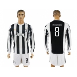 Juventus #8 Marchisio Home Long Sleeves Soccer Club Jersey