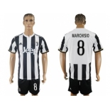 Juventus #8 Marchisio Home Soccer Club Jersey 2