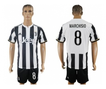 Juventus #8 Marchisio Home Soccer Club Jersey 2