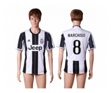 Juventus #8 Marchisio Home Soccer Club Jersey 5