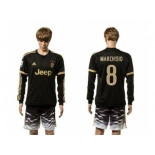 Juventus #8 Marchisio SEC Away Long Sleeves Soccer Club Jersey