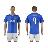 Juventus #9 Higuain Away Soccer Club Jersey 3