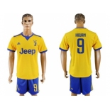 Juventus #9 Higuain Away Soccer Club Jersey