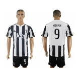 Juventus #9 Higuain Home Soccer Club Jersey 2