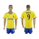 Juventus #9 Morata Away Soccer Club Jersey