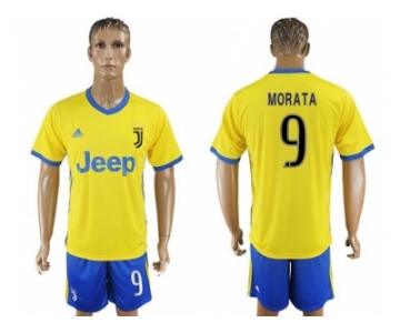 Juventus #9 Morata Away Soccer Club Jersey