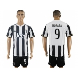 Juventus #9 Morata Home Soccer Club Jersey