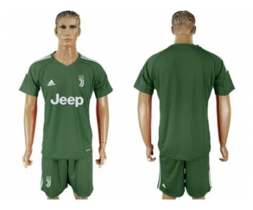 Juventus Blank Green Goalkeeper Soccer Club Jersey