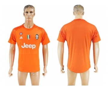 Juventus Blank Orange Goalkeeper Soccer Club Jersey 2