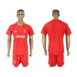 Juventus Blank Red Goalkeeper Soccer Club Jersey