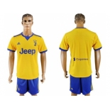 Juventus Blank Yellow Soccer Club Jersey