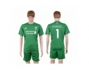 Liverpool #1 Karius Green Goalkeeper Soccer Club Jersey