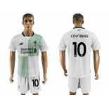 Liverpool #10 Coutinho Away Soccer Club Jersey2