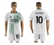 Liverpool #10 Coutinho Away Soccer Club Jersey2