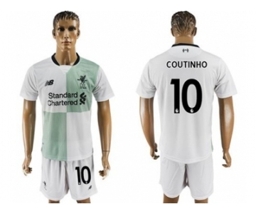 Liverpool #10 Coutinho Away Soccer Club Jersey2