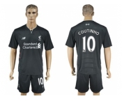 Liverpool #10 Coutinho Away Soccer Club Jersey3