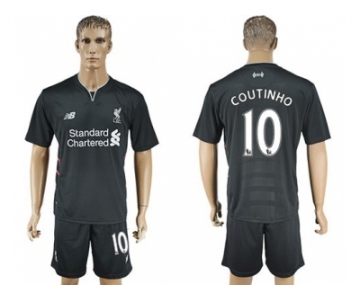 Liverpool #10 Coutinho Away Soccer Club Jersey3