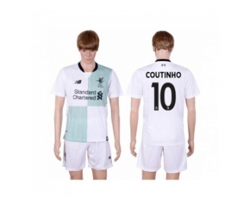 Liverpool #10 Coutinho Away Soccer Club Jersey