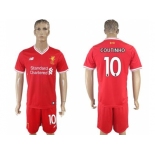 Liverpool #10 Coutinho Red Home Soccer Club Jersey