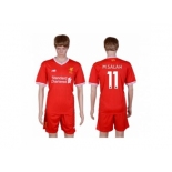 Liverpool #11 M.Salah Red Home Soccer Club Jersey