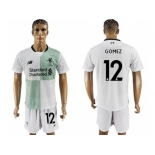 Liverpool #12 Gomez Away Soccer Club Jersey1