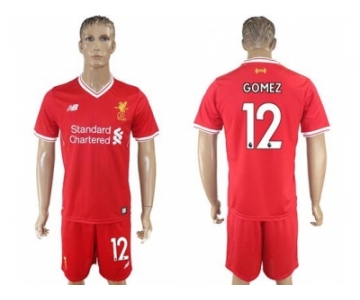 Liverpool #12 Gomez Red Home Soccer Club Jersey