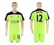 Liverpool #12 Moses Sec Away Soccer Club Jersey