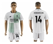 Liverpool #14 Henderson Away Soccer Club Jersey2