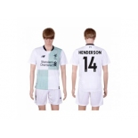 Liverpool #14 Henderson Away Soccer Club Jersey