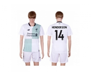 Liverpool #14 Henderson Away Soccer Club Jersey