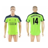 Liverpool #14 Henderson Sec Away Soccer Club Jersey1