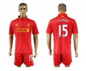 Liverpool #15 Lovren Red Home Soccer Club Jersey