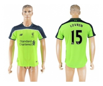 Liverpool #15 Lovren Sec Away Soccer Club Jersey1