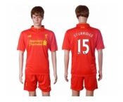 Liverpool #15 Sturridge Red Home Soccer Club Jersey1