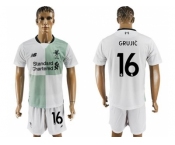 Liverpool #16 Grujic Away Soccer Club Jersey1