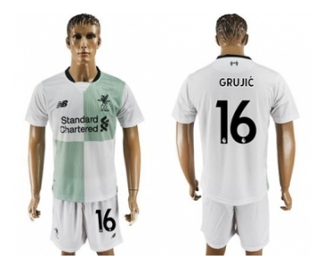 Liverpool #16 Grujic Away Soccer Club Jersey1