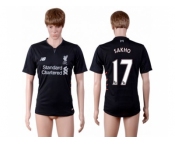 Liverpool #17 Sakho Away Soccer Club Jersey