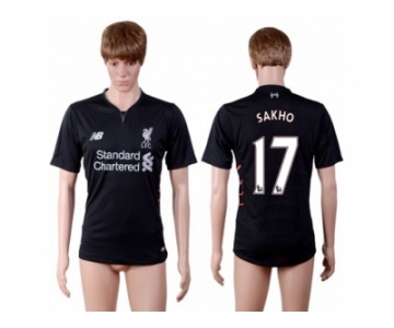 Liverpool #17 Sakho Away Soccer Club Jersey