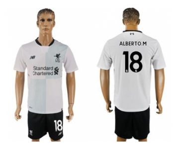 Liverpool #18 Alberto.M Away Soccer Club Jersey