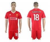 Liverpool #18 Alberto.M Red Home Soccer Club Jersey