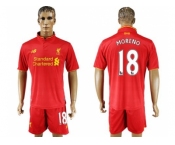 Liverpool #18 Moreno Red Home Soccer Club Jersey