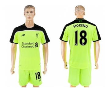 Liverpool #18 Moreno Sec Away Soccer Club Jersey