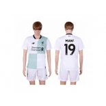 Liverpool #19 Mane Away Soccer Club Jersey