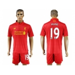 Liverpool #19 Mane Red Home Soccer Club Jersey1