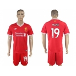 Liverpool #19 Mane Red Home Soccer Club Jersey