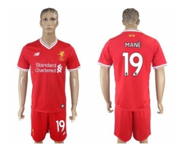 Liverpool #19 Mane Red Home Soccer Club Jersey