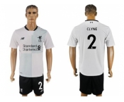 Liverpool #2 Clyne Away Soccer Club Jersey1